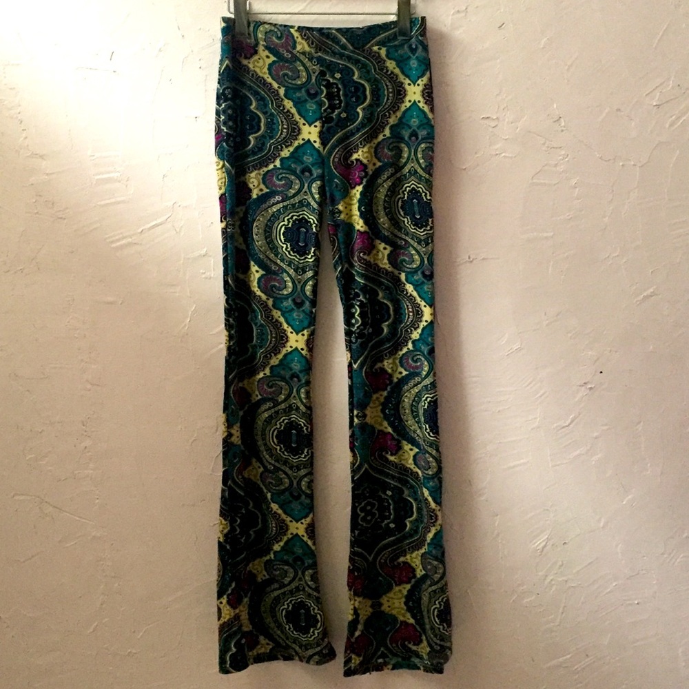 Paisley Bohemian Leggings Eastern Zen Meditation